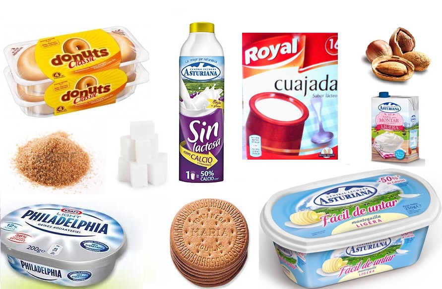 collage tarta donuts