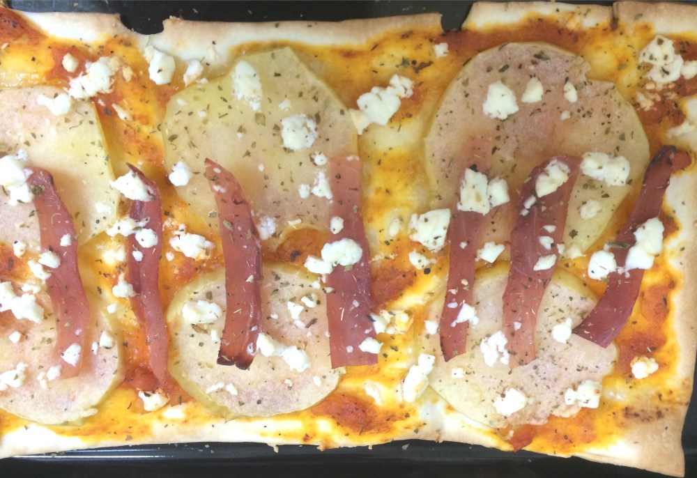 coca de manzana, jamón y manzana (4)